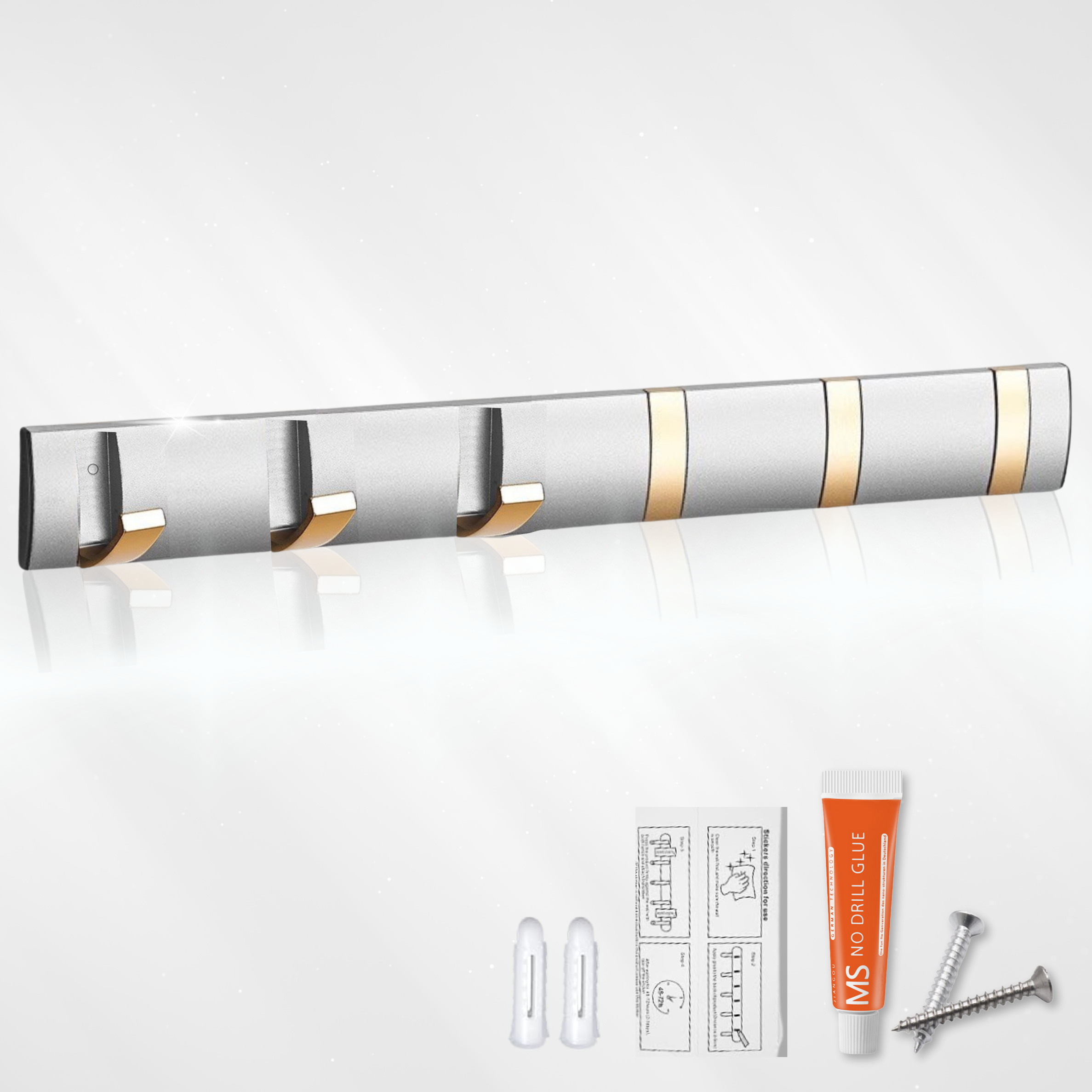 Perchero de Pared con Ganchos Pegables