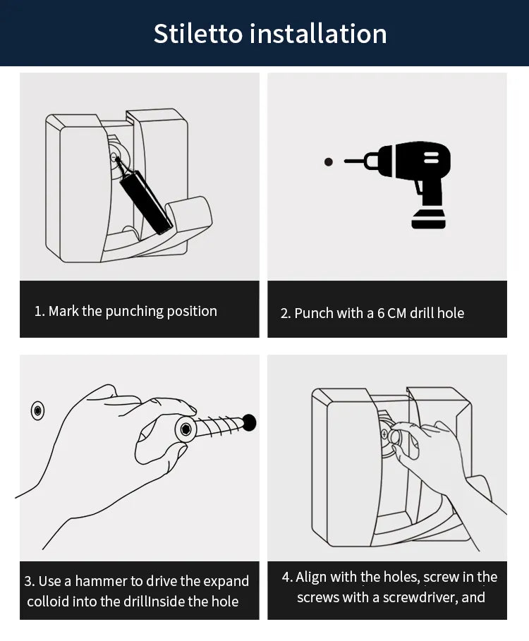 Perchero de Pared con Ganchos Pegables